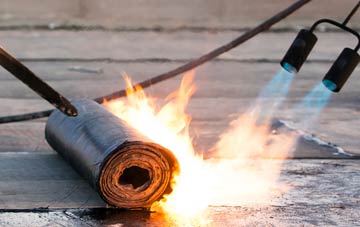 Warter asphalt flat roofing repairs